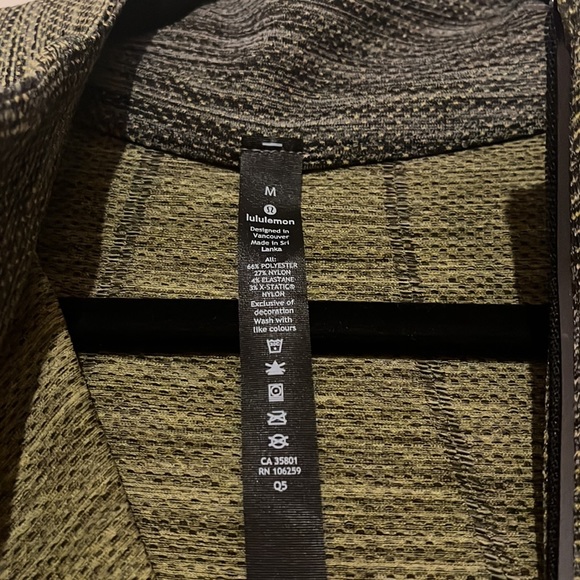 Lululemon - Mens Metal Vent Tech 1/2 Zip 2.0 - Green - Size M - NWT - Picture 3 of 6